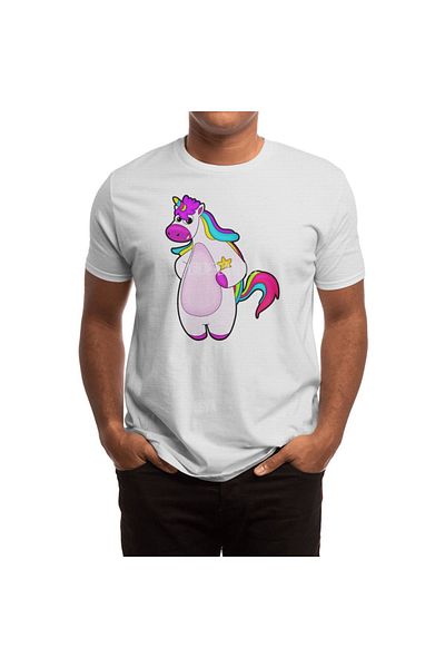 Fizello Μπλουζάκι Unicorn and Bint White για άνδρες και γυναίκες