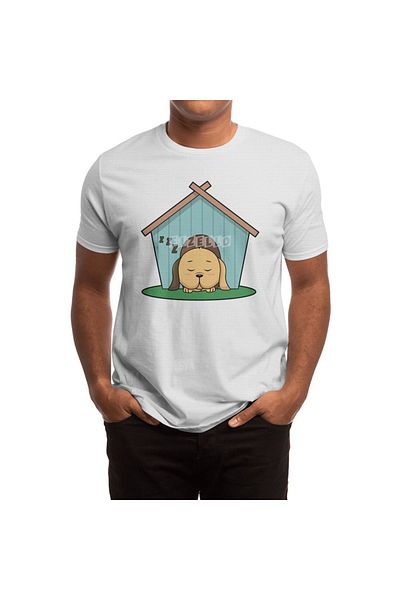 Fizello Tricou alb unisex pentru bărbați și femei - Dog In Dog House Design