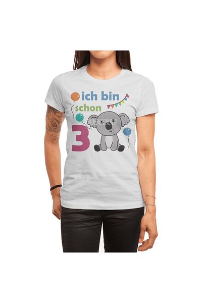 Fizello 3. Λευκό μπλουζάκι Unisex Age Koala με σχέδιο