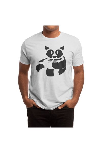 Fizello Tricou alb unisex cu model Smokey Eyed Bandit