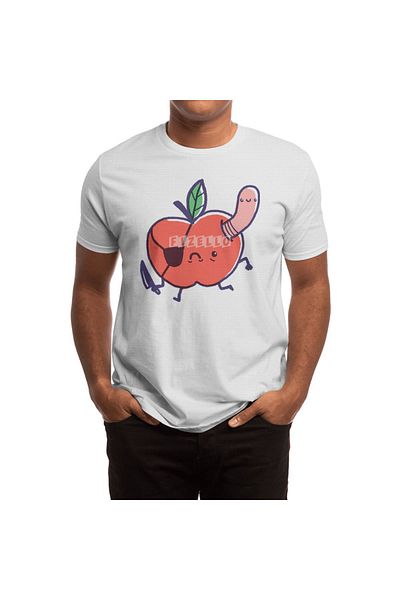 Fizello Στιγμές Apple A Day Unisex Λευκό T-shirt για άνδρες και γυναίκες