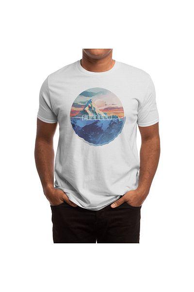 Fizello The Water And The Rocks - Tricou alb unisex