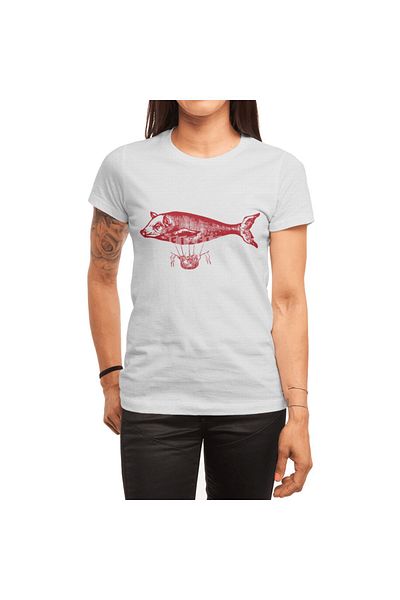 Fizello Λευκό μπλουζάκι Flying Fish Unisex