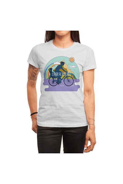 Fizello Tricou alb unisex pentru bărbați și femei - astăzi este o zi bună pentru plimbare