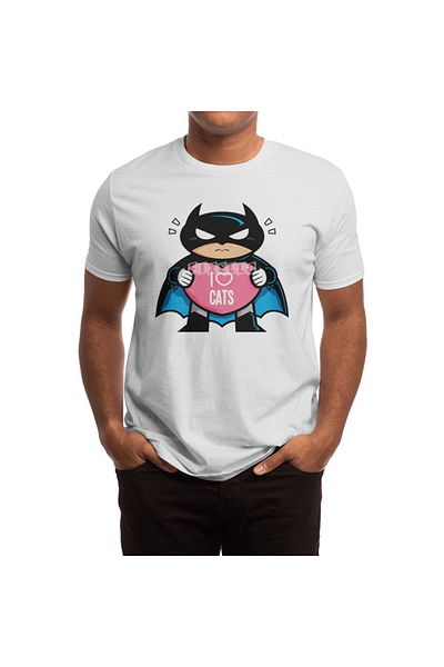 Fizello Ανδρικό και γυναικείο μπλουζάκι Unisex White Heart Cats
