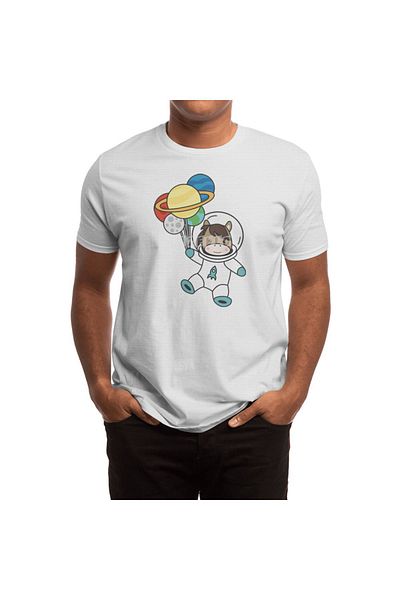Fizello Unisex Λευκό μπλουζάκι αστροναύτης Horse Ponny Planet Earth Mars
