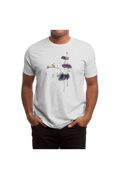 Fizello Tricou alb unisex pentru bărbați și femei - Lovely Night