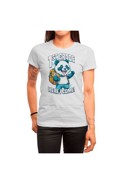 Fizello Number 1 - Λευκό μπλουζάκι Unisex με σχέδιο Panda