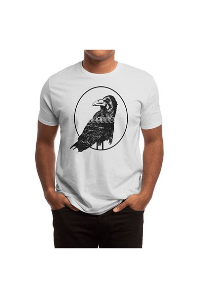Fizello Λευκό μπλουζάκι Raven Unisex