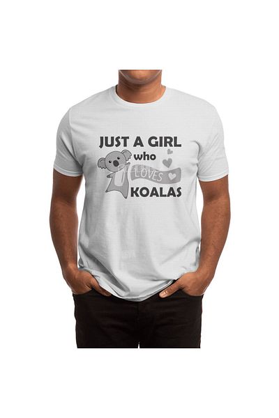 Fizello Μπλουζάκι Koala Bear για άνδρες και γυναίκες - Unisex Λευκό