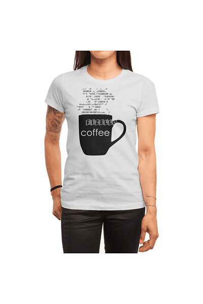 Fizello Λευκό μπλουζάκι Unisex του Developer's Coffee
