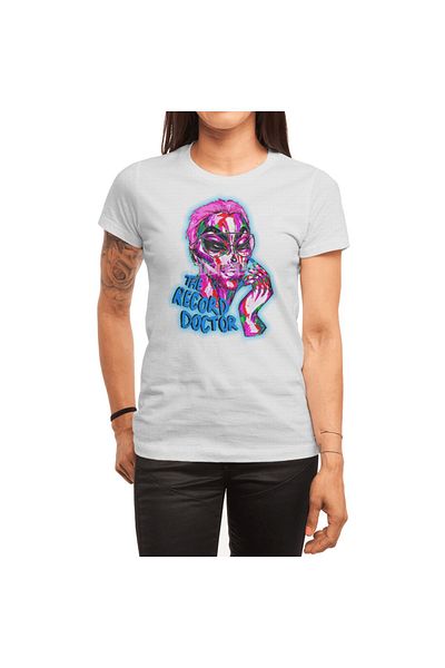 Fizello Λευκό μπλουζάκι Unisex Summer Neon με λογότυπο Doc