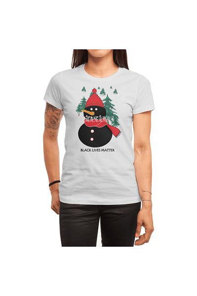 Fizello Μπλουζάκι για άνδρες και γυναίκες - At Christmas, Black Lives Matter Too White Unisex T-shirt