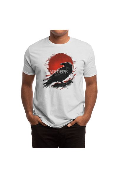 Fizello Raven under the Sun - Men's and Women's White Unisex T-Shirt