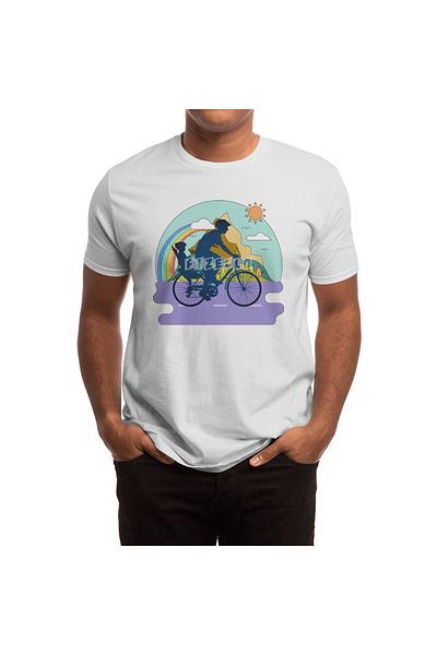 Fizello Tricou alb unisex pentru bărbați și femei - astăzi este o zi bună pentru plimbare