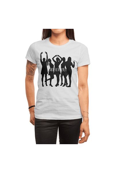 Fizello Λευκό μπλουζάκι Unisex για άνδρες και γυναίκες - Lovely Friends