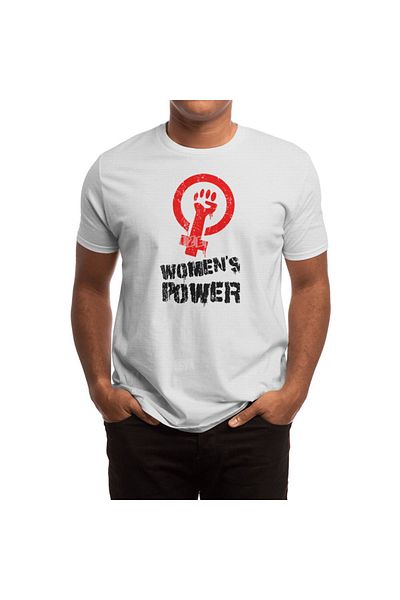 Fizello Unisex Λευκό T-Shirt - Power T-shirt για γυναίκες και άνδρες