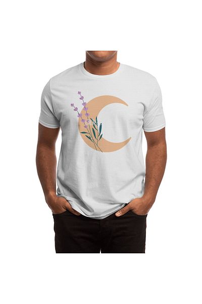 Fizello Λευκό μπλουζάκι Unisex Lavender Moon