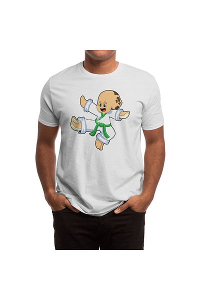 Fizello Λευκό μπλουζάκι Unisex Martial Arts Karate Octopus Pattern για άνδρες και γυναίκες