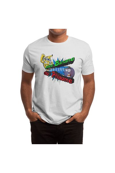 Fizello Tricou alb unisex pentru bărbați și femei - Banana Summer Vegan Vegetarian