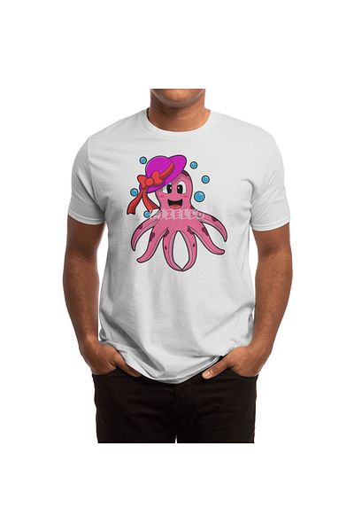 Fizello Μπλουζάκι Unisex White Octopus Line - Ανδρικά και Γυναικεία
