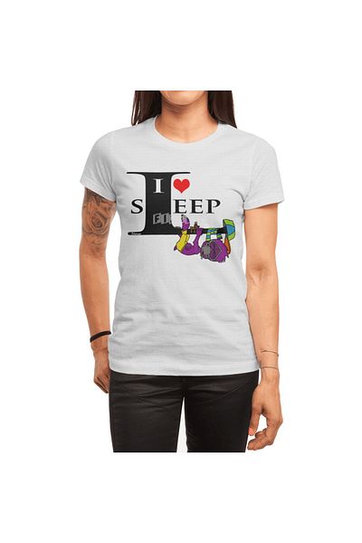 Fizello Λευκό μπλουζάκι I Heart Sleep Unisex