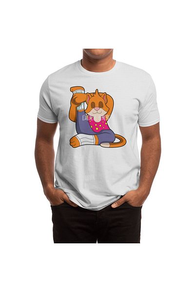 Fizello Ανδρικό και γυναικείο μπλουζάκι Yoga Tip Stretching - Unisex Λευκό T-Shirt