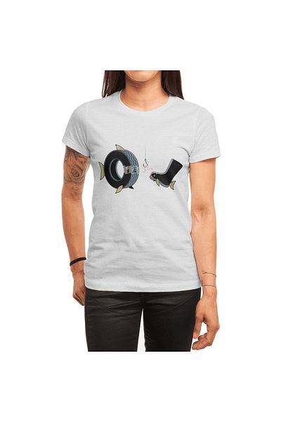 Fizello Λευκό μπλουζάκι Unisex Ocean's Outcasts