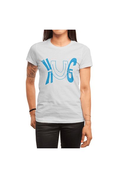Fizello Ανδρικό και γυναικείο Unisex λευκό μπλουζάκι - Hug U