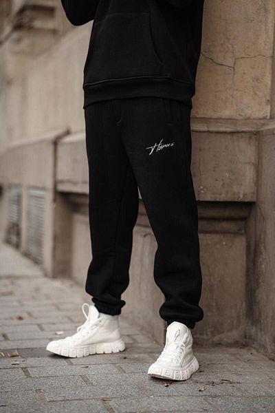 HYPERS Signature Μαύρο Ανδρικό Jogger Hooded Sweatpants