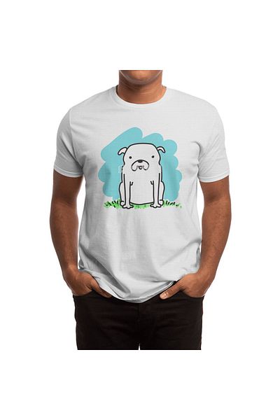 Fizello Μπλουζάκι Doodle White Dog για άνδρες και γυναίκες - Unisex T-shirt