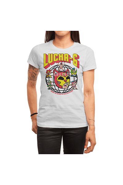 Fizello Λευκό μπλουζάκι Lucha-6 World Wide Unisex