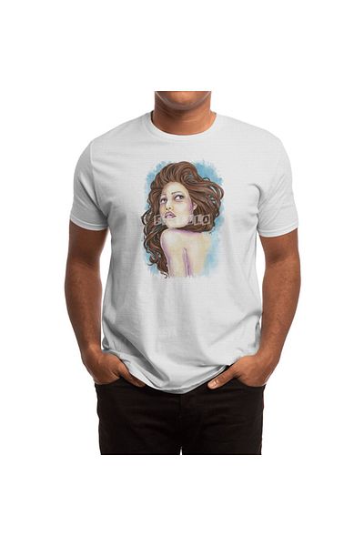 Fizello Μην κοιτάς πίσω - Λευκό μπλουζάκι Unisex (Aquaaresol and Ink)