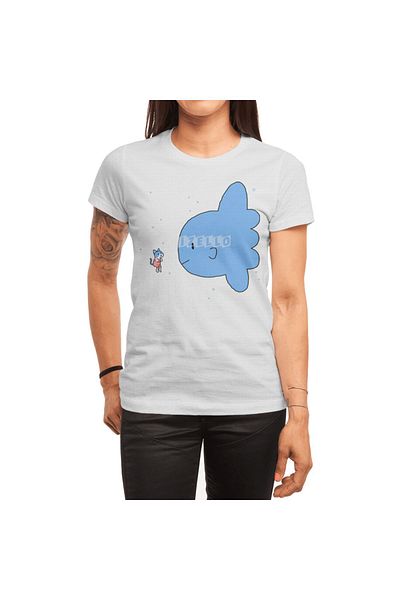 Fizello Λευκό μπλουζάκι Unisex με σχέδιο Cat And Luna Fish