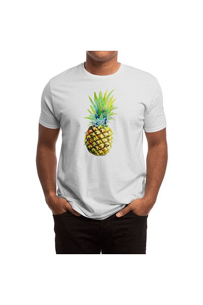 Fizello Ανδρικό και γυναικείο T-Shirt White Pineapple - Unisex