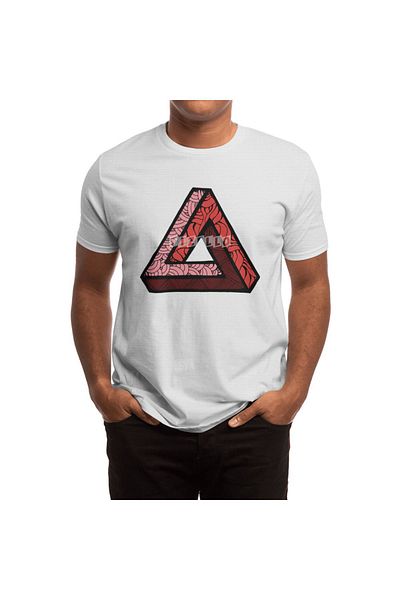 Fizello Penrosey Triangle - Ανδρικό και γυναικείο λευκό μπλουζάκι Unisex