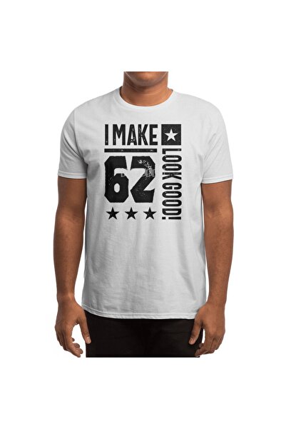 Fizello 62-річний подарунок - унісекс біла футболка, ідеї для дня народження для жінок та чоловіків