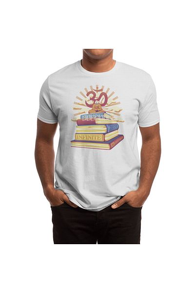 Fizello Μπλουζάκι Meditation Book Lover για άνδρες και γυναίκες - Unisex Λευκό