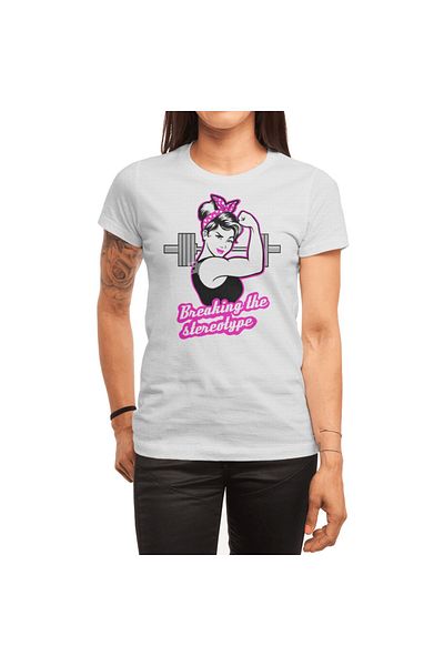 Fizello Barbell Girl Fitness Life - Unisex Λευκό T-Shirt