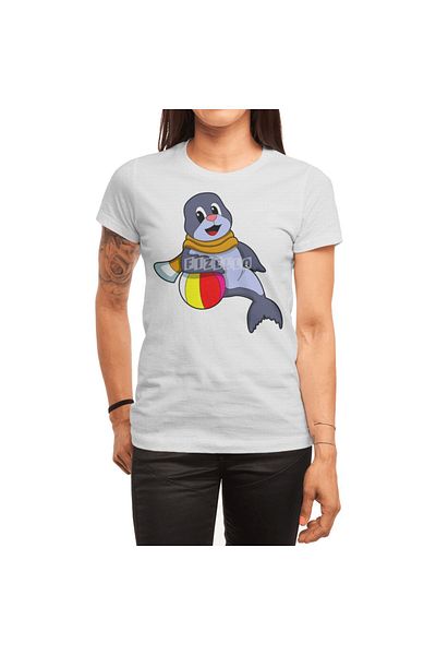 Fizello Tricou Polo pentru bărbați și femei - Seal With Water, Tricou alb unisex