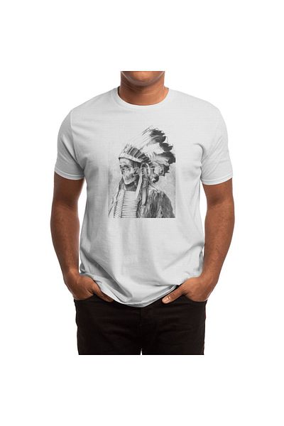 Fizello Ανδρικό και γυναικείο λευκό μπλουζάκι Unisex - Chief