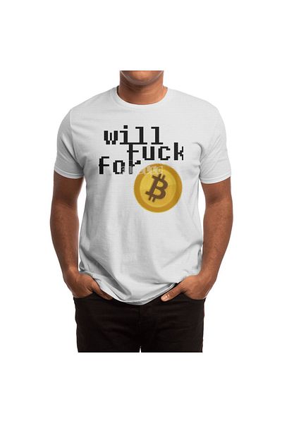 Fizello Μπλουζάκι Bitcoin Will Fu*k - Ανδρικό, Γυναικείο, Λευκό μπλουζάκι Unisex