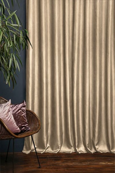 İ.D İpek Dokuma Beige Thermal Light Proof Sunshade - Blackout Dimming, EN X BOY