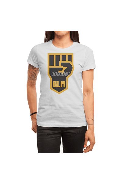 Fizello Μπλουζάκι για άνδρες και γυναίκες - Black Lives Matter, Unisex Λευκό T-shirt