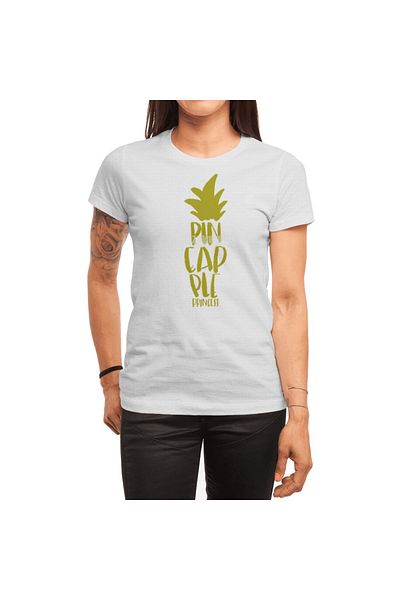 Fizello Λευκό μπλουζάκι Pineapple Princess Unisex