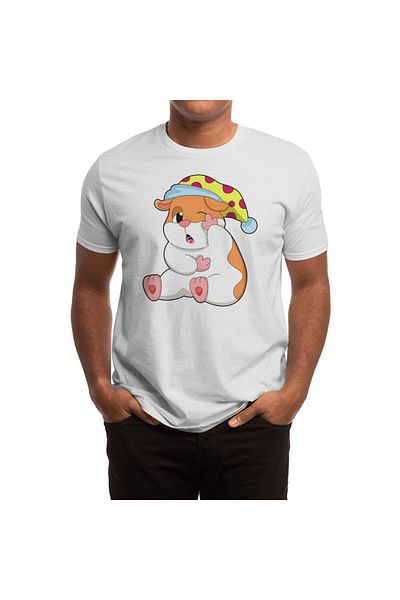 Fizello Tricou Hamster Dormireyile Sleepyhead pentru bărbați și femei - Tricou alb unisex