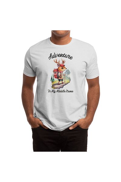 Fizello Adventure Is My Middle Name - Tricou alb unisex