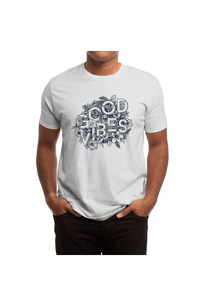 Fizello Tricou alb unisex Tropical Good Vibes