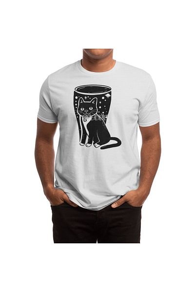 Fizello Λευκό μπλουζάκι Galaxy Beer Cat Unisex
