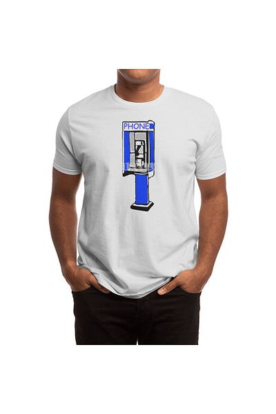 Fizello Ανδρικό και γυναικείο λευκό μπλουζάκι Unisex - WiFi Drown